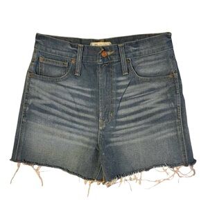 MADEWELL The Perfect Jean Short 100% Cotton Cut Off Denim Shorts Women’s Size 27
